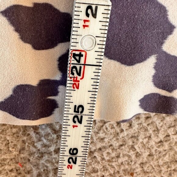 Babaton Tank Top Cow Print Sleeveless White Purple Aritzia - Picture 4 of 16